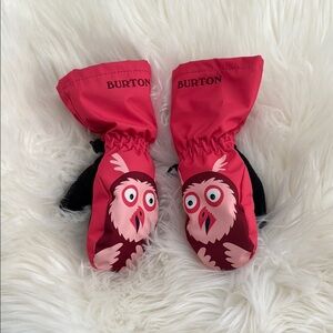 Burton Kids' Red Owl Mittens Pink size 2T